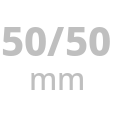 50/50 mm
