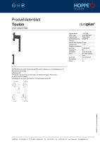 Produktdatenblatt zur Technik