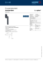 Hoppe Produktdatenblatt